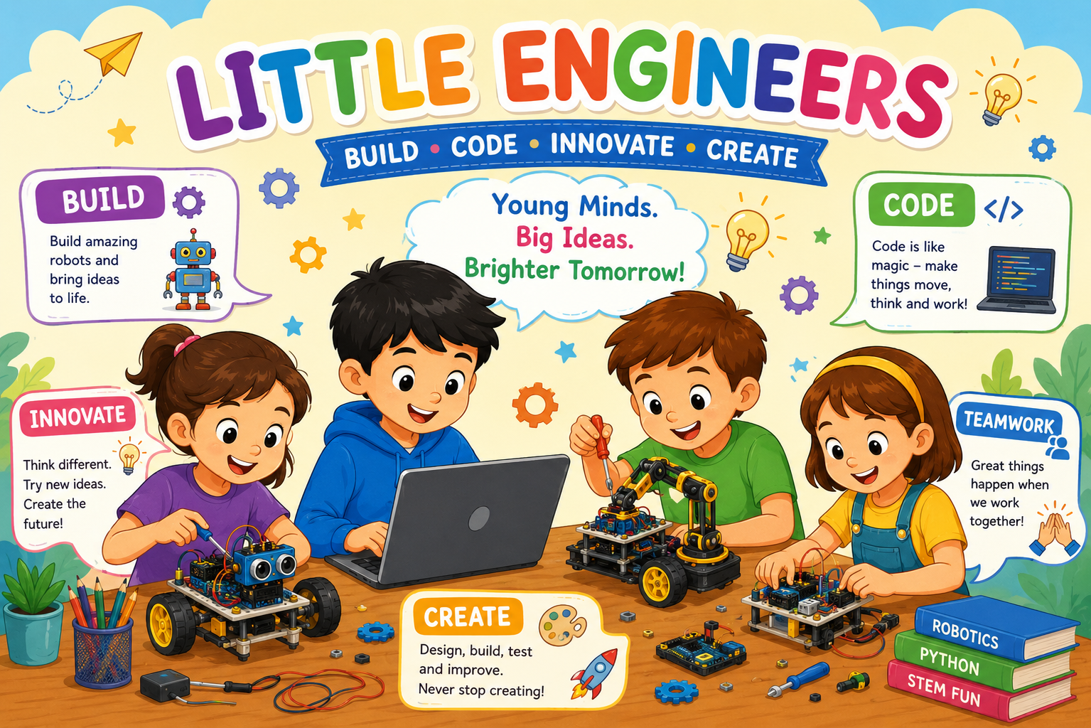 Little Engineers – Robotics & Python Coding
